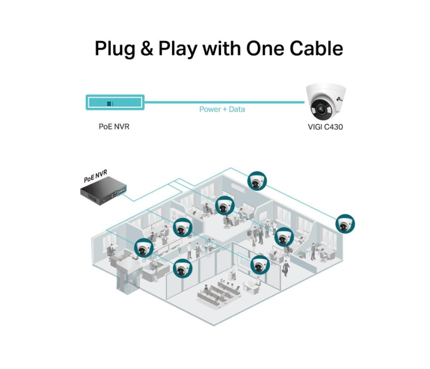 TP-Link VIGI C430(2.8mm) kamera Turret 3MP FullColor - 1146062 - zdjęcie 10
